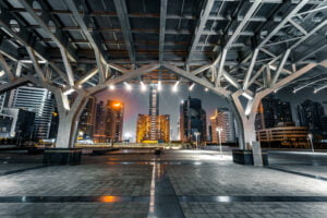 Plac w centrum miasta Dubaj - zjedoczone emiraty arabskie